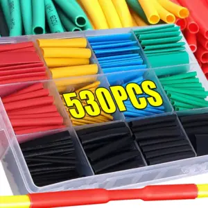 Heat Shrink Wrapped Insulation Cable Sleeving Shrinking Tubing  Car Electrical Cable Shrink Tube Kit Wire Sleeved Protecter