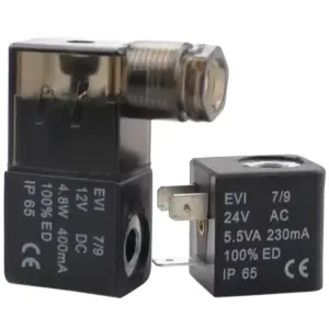 Solenoid Coil DC24V AC220V 12V 36V 110V Terminal Plastic Shell For 4V210 Pneumatic Valve