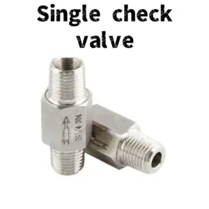 Free ship Check valve 1/4" 3/8" 1/2" male thread stainless steel 304 acid-proof Pneumatic hydraulic one-way Single check valve