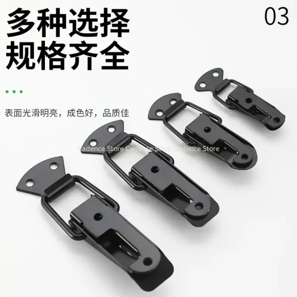 2 PCS Toggle Latches Spring Loaded Clamp Clip Case Box Latch Catch Toggle Tension Lock Lever Clasp Closures Crate Lock Snap