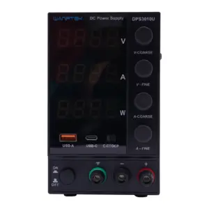 0-30V 0-10A DC Power Supply Lab Variable Adjustable Regulated Bench Switching