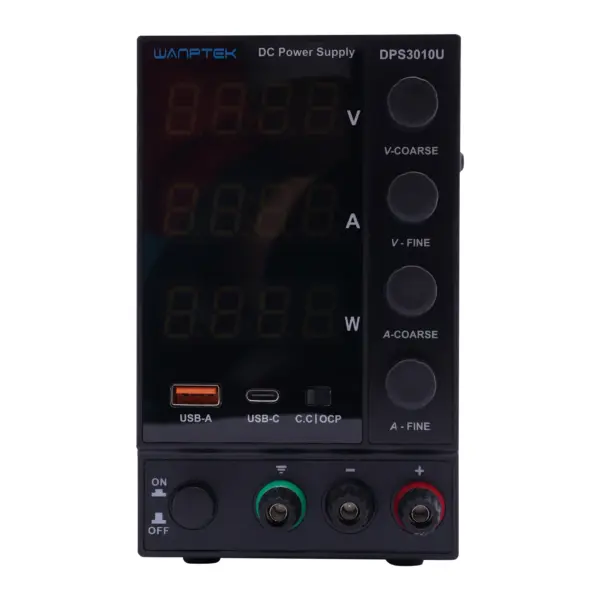 0-30V 0-10A DC Power Supply Lab Variable Adjustable Regulated Bench Switching