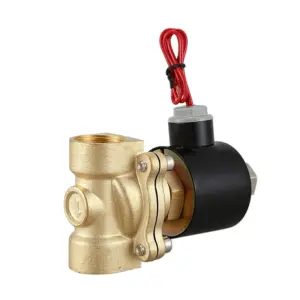 A7THK-2Pcs 3/4Inch DN20 Normally Open N/O Brass Electric Solenoid Valve 220V Pneumatic Valve For Water Oil Gas