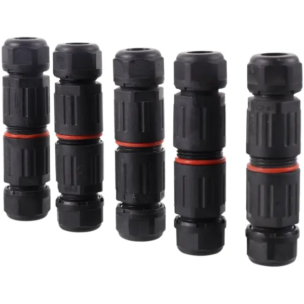 5Pcs Outdoor Cable Gland Waterproof Electrical Connector IP68 Nylon Flame Retardant Cable Protector for Security Camera Fish
