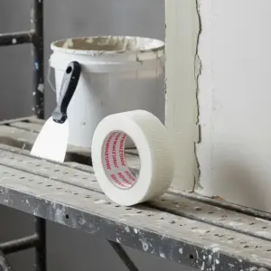 2 Roll 30M Glass Fiber Self-adhesive Mesh Tape Wall Crack Repair Thermal Insulation Decorative Mesh Seam Tape Hardware