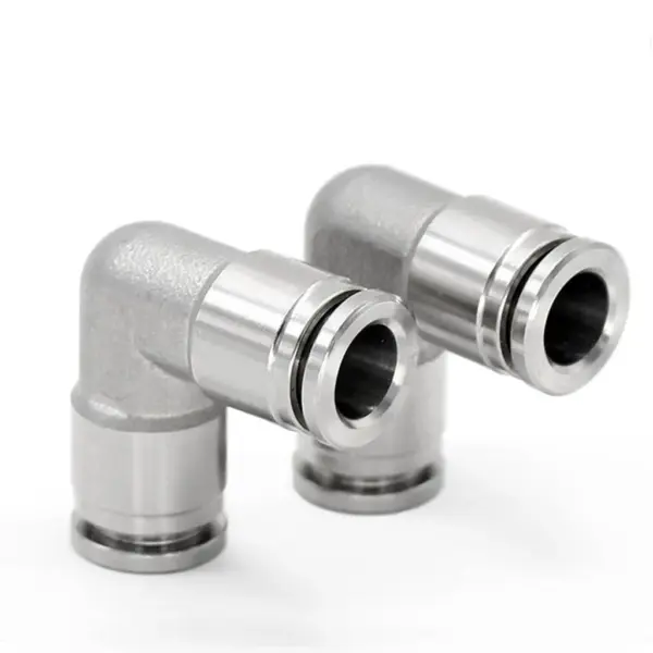 4 6 8 10 12 14 16mm Elbow 90 Degree Pneumatic 304 Stainless Steel Press Push In Quick Connector Release Air Fitting Homebrew