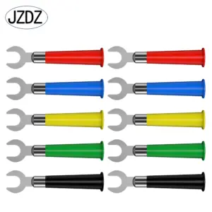 JZDZ 10pcs 6mm U-Type Fork Spade Adapter Electrical Connector Terminal Y Spade Plug Copper Banana Socket 10009