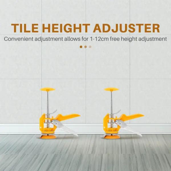 A89X 2Pcs Tile Leveling System Leveler Wall Tile Paving Locator Tool Clip Floor Installation Tile Alignment Tools