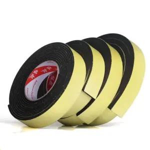 Hardware 5 Meter EVA Single Sided Adhesive Waterproof Weather Stripping Foam Sponge Rubber Strip Tape for Window Door Seal Home
