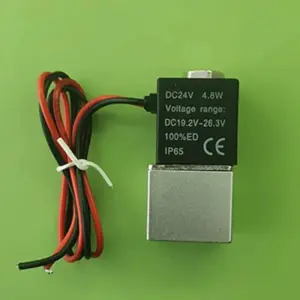 DC 12V 24V AC 110V 220V 1/4" 1/8" 2 Normally Closed Direct-acting Pneumatic Valve Solenoid Valve for Water, Gas and Hot Gas