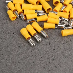 50Pcs Terminals Connector Kit Insulated Male Female Bullet Crimp Electrical Wire Connectors Easy Step Marine Car Use