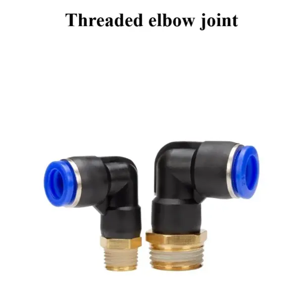 SPL Series 90 Degree Male Elbow Pneumatic Fitting Push To Connect Air Hose Connector 6/8/10/12mm Tube OD Thread Quick Connect