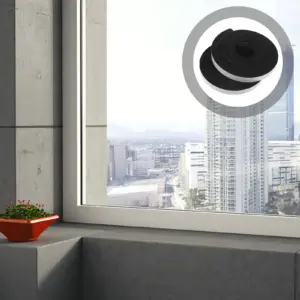 2 Rolls Self-Adhesive Foam Sealing Tape 1 Inch X 0.75 Inch X 13 Feet for Doors Windows Gaps Draft Proofing Weather Stripping