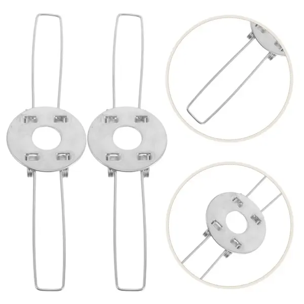 12Pcs Lampshade Spring Clip Metal Fixing 120Mm Two Forks Light Shade Clamp Adapter for Pendant Lanterns DIY Lighting Accessories