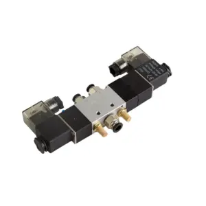 4V230C-08 4V230E-08 4V230P-08 SOLENOID PNEUMAT 5 Way 3 Position 1/4" Pneumatic Solenoid Valve 12 24V AC110V 220V valve pneumatic