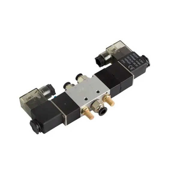 4V230C-08 4V230E-08 4V230P-08 SOLENOID PNEUMAT 5 Way 3 Position 1/4" Pneumatic Solenoid Valve 12 24V AC110V 220V valve pneumatic