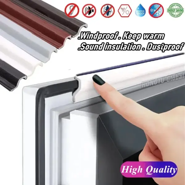 40M Window Seal Strip Weather Stripping Acoustic Foam for Sliding Window Sealing Strip Waterproof Door Gap Filler Draft Stopper