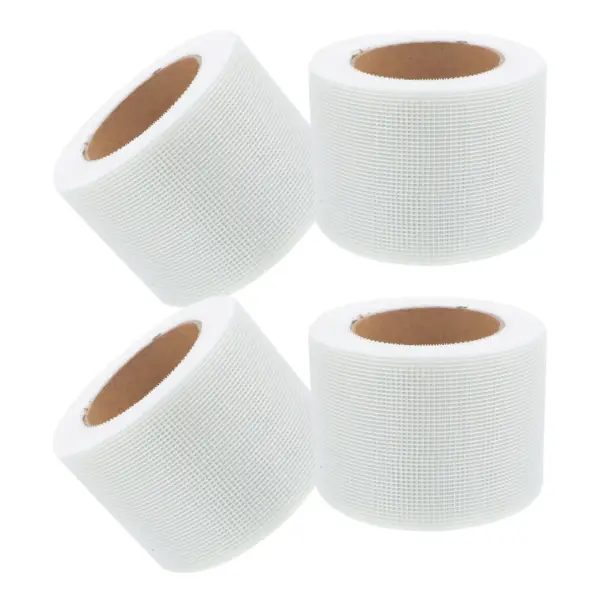 4Pcs Fiberglass Mesh Drywall Joint Tape Strong Adhesion Self-Adhesive for Crack Repair Sheetrock Wall Reinforcement Patch Tape
