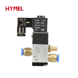 3V110-06 1/8" Solenoid Valve 3 Way Pneumatic Air Control Valve Electric Gas Magnetic Valve Alumium Body