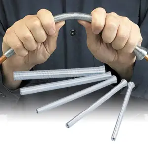 5 Pcs 1/4, 5/16, 3/8, 1/2, 5/8 Inch Spring Tubing Benders Kit For Brass, Aluminum, Thin Steel Spring Tube Benders Set