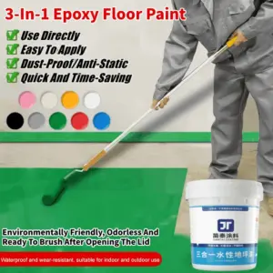 bright colors coatings Waterbased epoxy floor paint prone to peeling no maintenance Waterborne Epoxy Floor Paint by Jinshijia