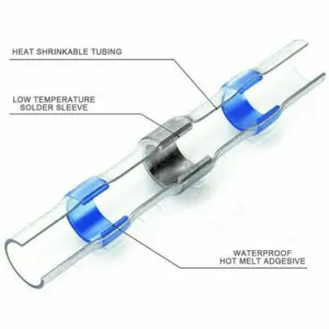Practical Wire Butt Terminals Connector Accessories Tin Ring Waterproof Terminals Replacement Solder Seal Sleeve