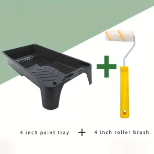 1PC 4-Inch Paint Tray And Roller Brush Set Wall Painting Tool for Decoration Non-Shedding Hair