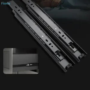 ✔Heavy Duty Drawer Guide Full Extension Ball Bearing Slides Per Pair Buffer And Silent Wardrobe Furniture Hardware Accessories