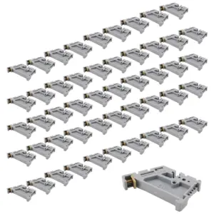 M11K-50Pcs 35Mm DIN Rail Terminal Block End Stopper Mounting Clips