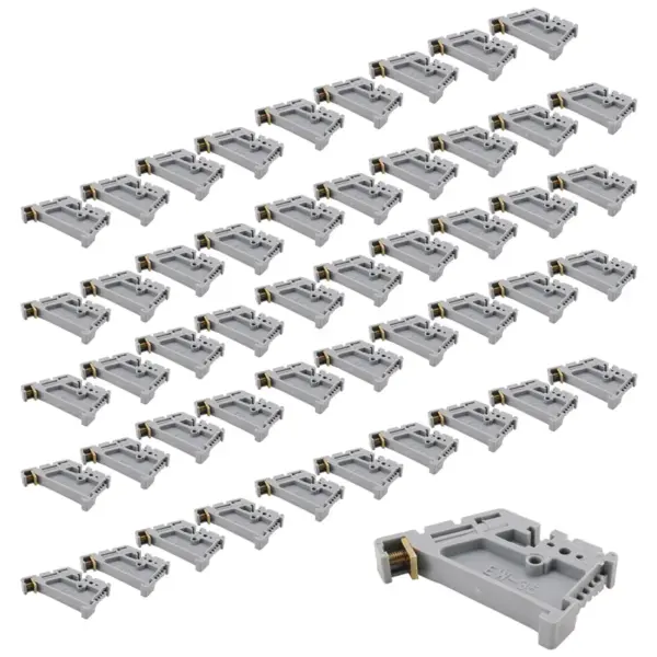 M11K-50Pcs 35Mm DIN Rail Terminal Block End Stopper Mounting Clips