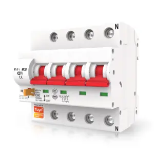 Wholesale Price 4P Tuya Smart WiFi MCB Switch Circuit Breaker PST-MCB-4P
