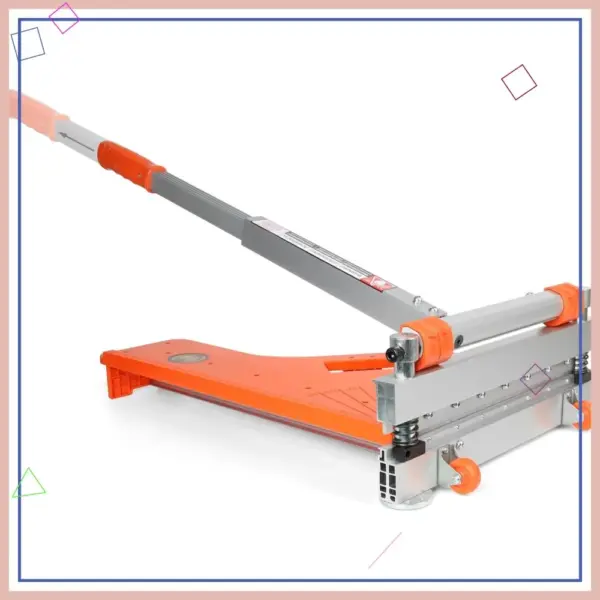 13" Pro Vinyl Floor Cutter - No Dust, No Noise, Multi-Angle Cuts for Laminate & Vinyl, Long Handle with Wheels