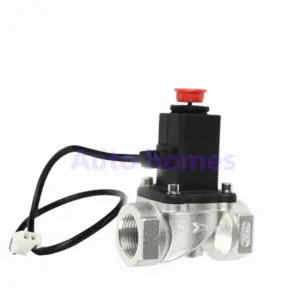 For Alarming Leak Gas Pipeline LPG Natural Gas Emergency Shut Off Solenoid Valve DC9V-12V For Home Security Alarm System 1/2"