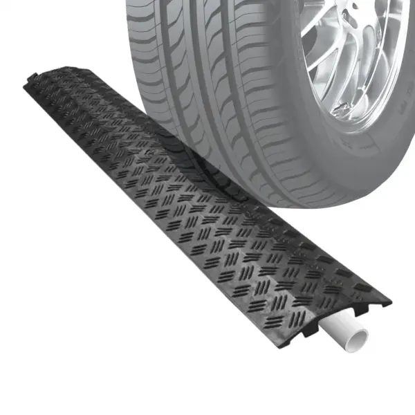 Cable Ramps Extension Cable Floor Protector Power Lines Extension Cord Cover for Driveway Sidewalk Garage Garden Office Hotel