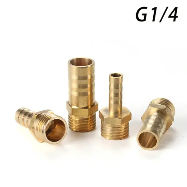 Solid Brass Male BSP Thread Hose Barb Connector 6/8/10/12mm Pagoda Tail Pipe Fitting Air Water Gas Hose Quick Adapter Coupler