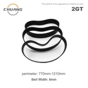 2GT Rubber Timing Belt Length 770mm-1210mm Width 6mm GT2 Synchronous Belt For 3D Printer Parts