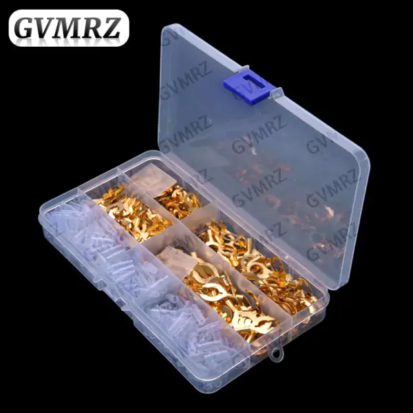 400PCS O/Y Terminal Block Pin Ring Lugs Eyes Copper Electrical Cable Connectors Non-insulated Wire Connector Tools O/Y