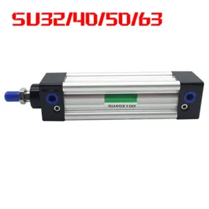 Standard Air Pneumatic Cylinder SU32/40/50/63mm Bore Double Acting 25-1000mm Stroke Air Cylinder