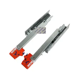 1Pair 20" 22" 24" Under Mounted Soft Closing Furniture Drawer Slide Full Extension Front Plastic Connecting Clip DTC